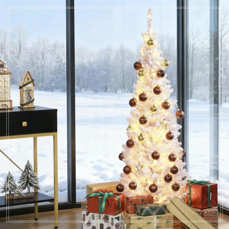 Arbre de Noël rose 5 pi