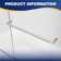 55'' - 59" W x 56'' H Double Sliding Semi-Frameless Tub Door With Clear Tempered Glass