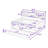 Full Size Wooden Daybed with Built-In Storage Drawers, Shelves and Twin Trundle-584599237