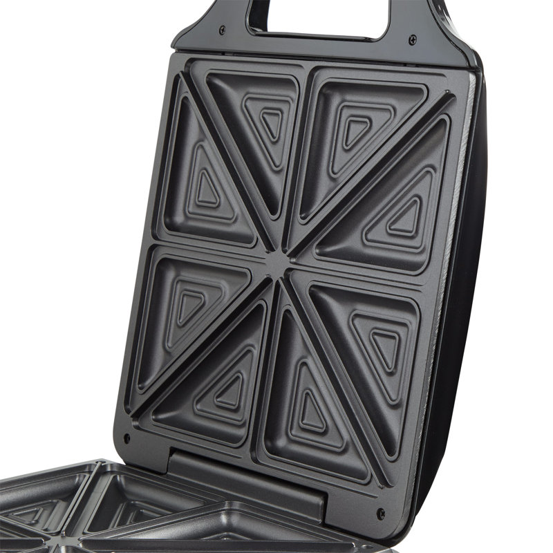 VonShef 15cm Non Stick Electric Grill Sandwich Maker with Lid