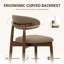 Chaises d'appoint rembourrées en bois massif Maylon-2033522886