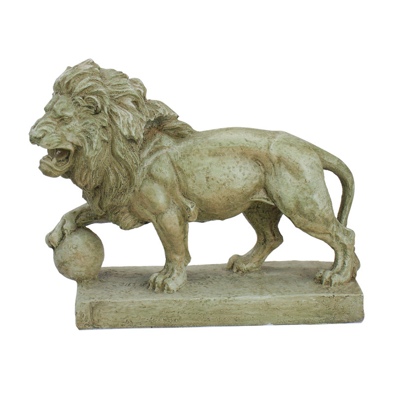 Statue de jardin d'extérieur 11,25 po à finition vieillie faisant face à gauche