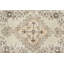 Tapis turc rétro fait à la main en crème et brun avec motif floral en laine complexe beige / vert