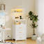 41cm W Metal Bedside Table-643335512