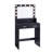 Vanity Desk With Mirror And Lights, Dressing Table With Large Drawer, 2 Level Storage Dresser & 3 Lighting Modes Adjustable Brightness, Suitable For Bedroom(Black)-56337567