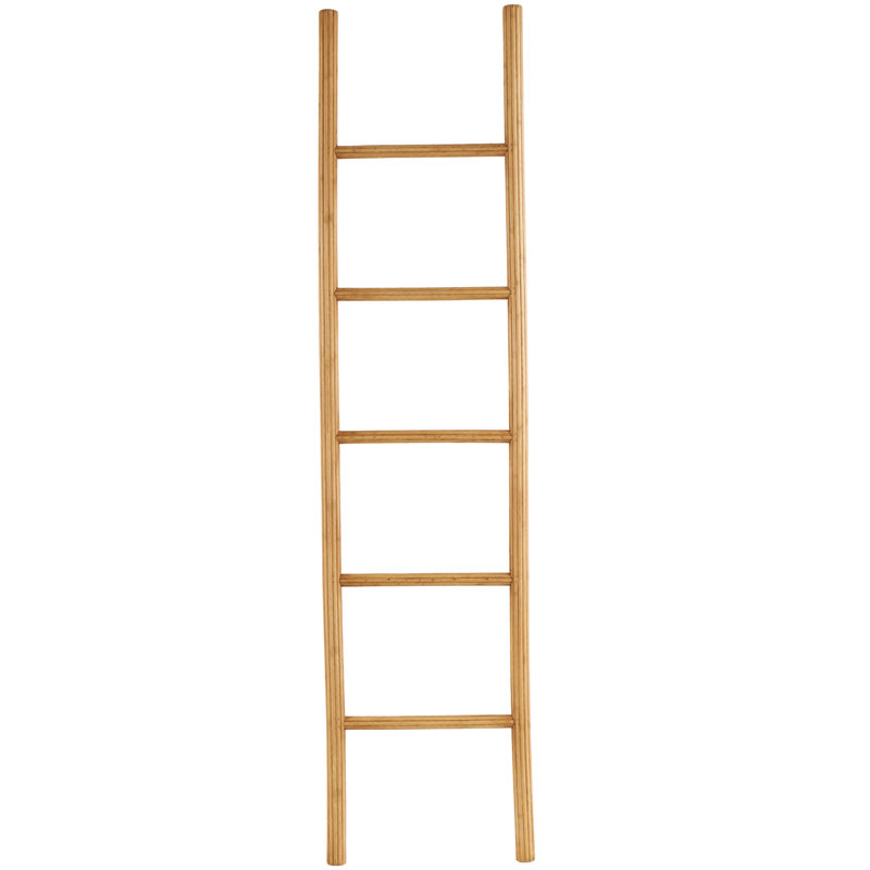 Cole And Grey Wood Handmade 5 Rack Partition Ladder