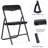 Kids Foldable Table and Chair Set, Padded Square Activity Table with 2 Upholstered Chairs, Portable Metal Frame with Safety Features-112953053