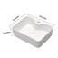 Lavabo de salle de bain rectangulaire en céramique 15 po APRESSHUI-98468556