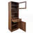 Kitchen pantry cabinet with multi-functional pull-out multi-tier storage shelf