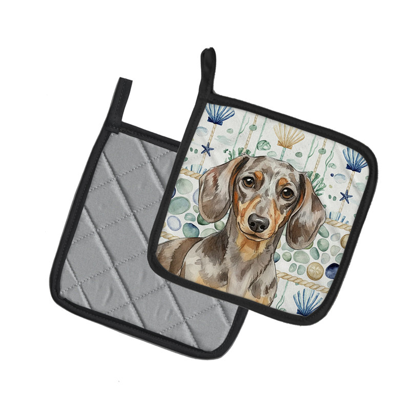 Paire de poignées Dapple Dachshund