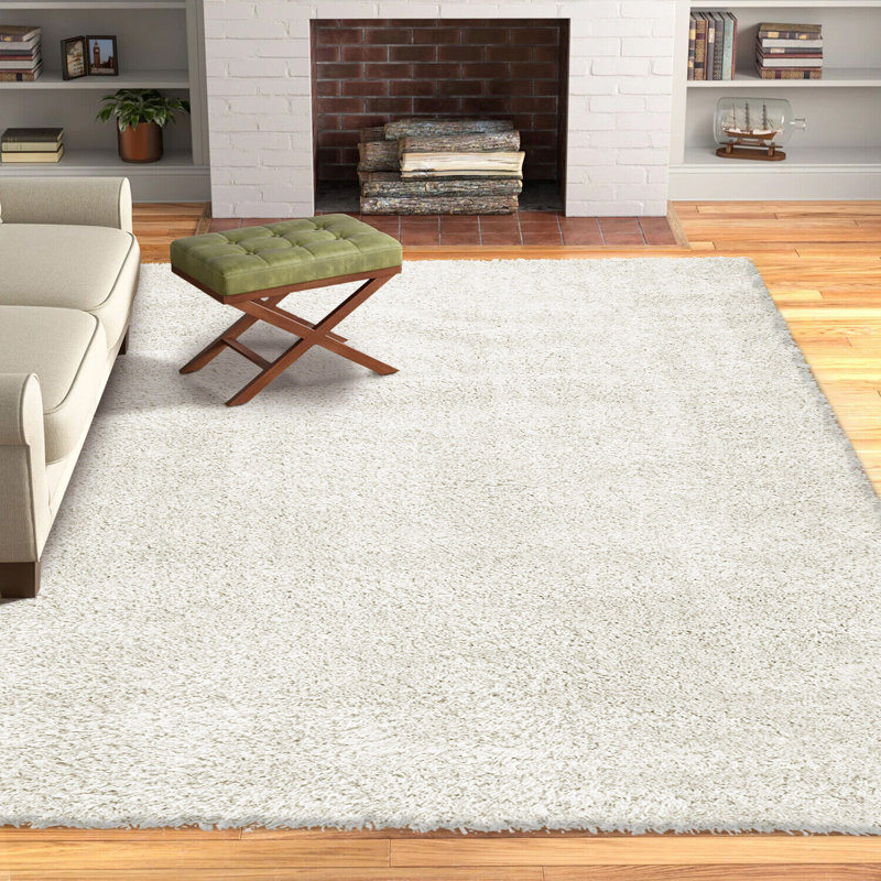 Spandrel Solid Colour Shag Indoor / Outdoor Area Rug, Rectangle 60 x 110cm