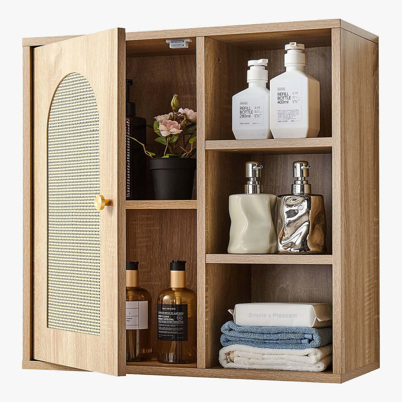 Armoire murale de salle de bain multi-hauteur réglable