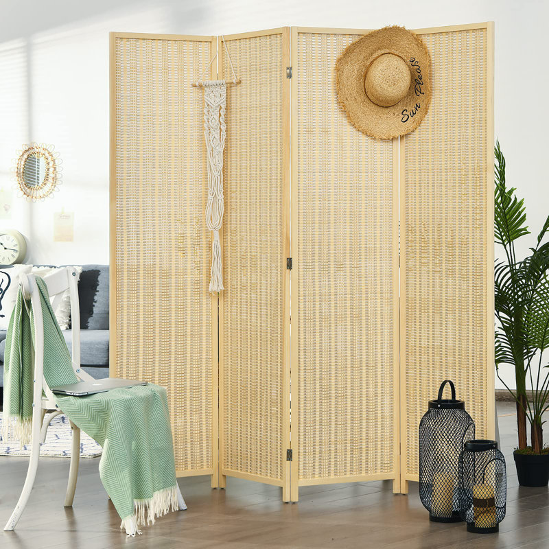 181cm W x 180cm H 4 - Panel Folding Room Divider