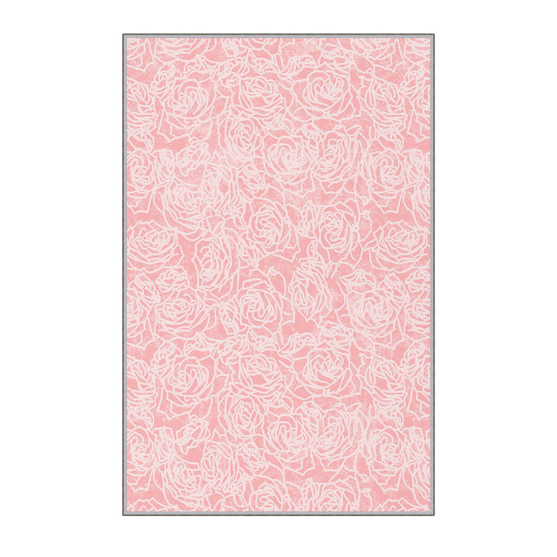Elegant 3D Printed Area Rug, 4.6 x 7.2 ft | 100% Polyester, 0.31 in Pile Height, Antibacterial | Non-Slip PVC Felt Dot Underside, Machine Washable, Perfect for Living Room or Bedroom, Durable & Stylish Design