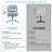 Upholstered Armless Task Office Chair without Wheels-1868986327