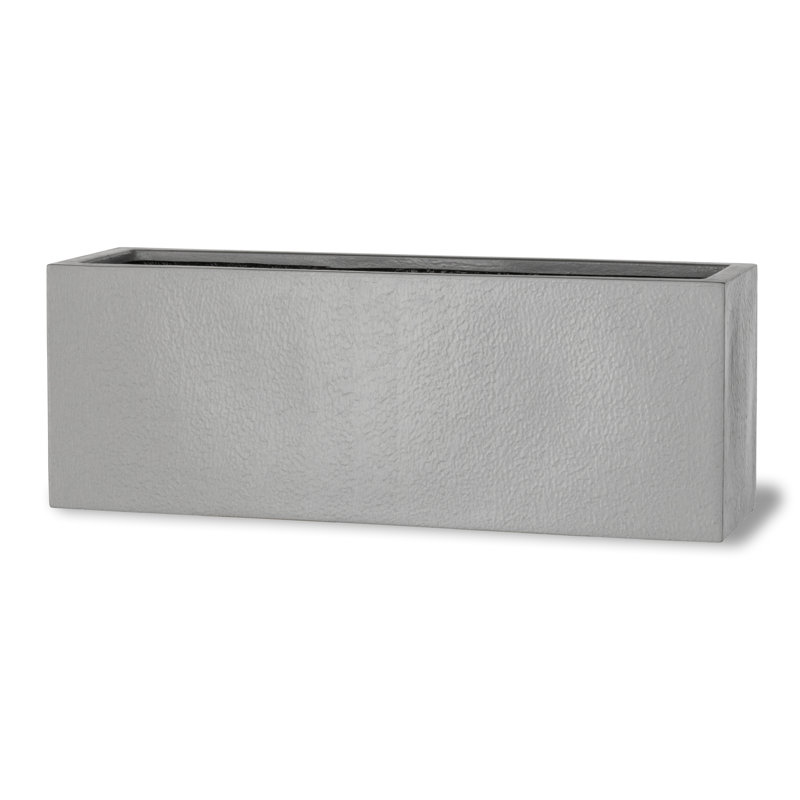 Hollriegel Fibreglass Window Box Planter, Medium, Aluminium