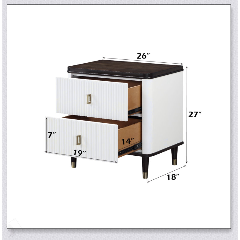 Table de chevet avec USB