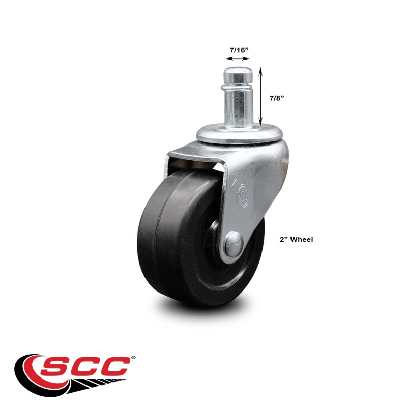 Soft Rubber Wheel Ring Stem Caster