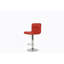 Tabouret de bar en rouge, chrome