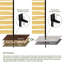 Écran d'intimité en bois de cèdre pour équipement de jardin Natchez l 55 po x 38,5 po (2 panneaux)