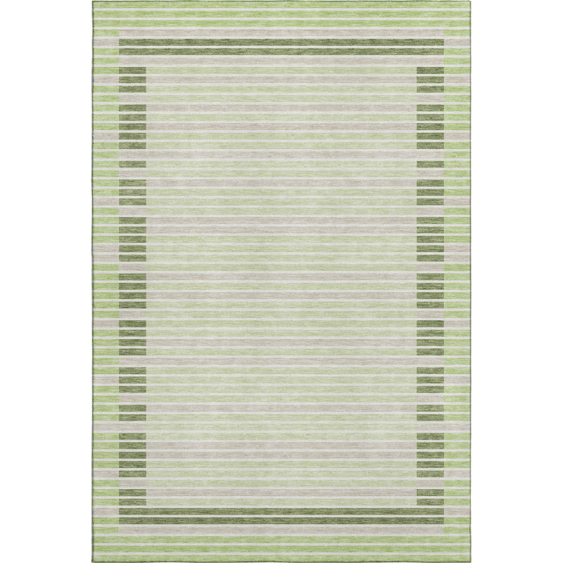 Premium Machine Washable Elize AMF1398 Stripes Rug, Rectangle 10' x 14'