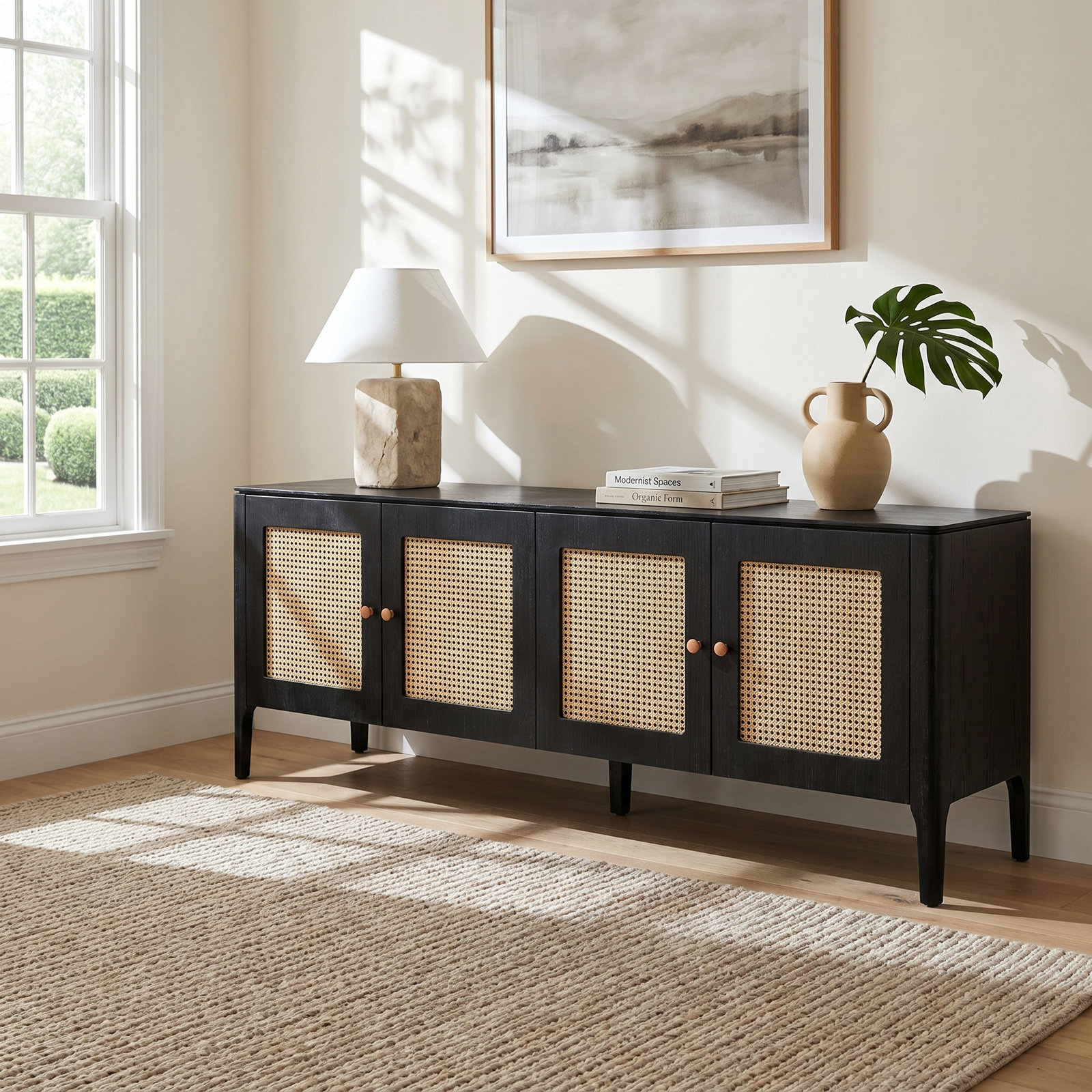 Pelagia 78.5'' Sideboard, Ebano/Natural