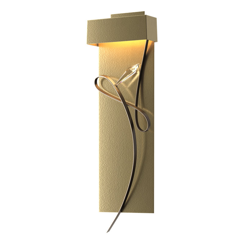 Rhapsody 1-Light LED Flush Mounted Sconce, Modern Brass, Bronze