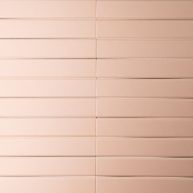 Tinte 2" x 10" Matte Subway Wall Tile, Matt Pink