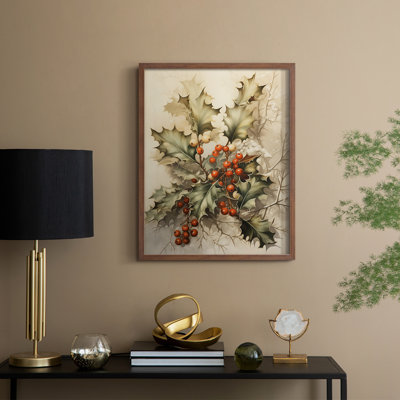 Christmas Holiday Art DCCV Framed Print - Solid Wood