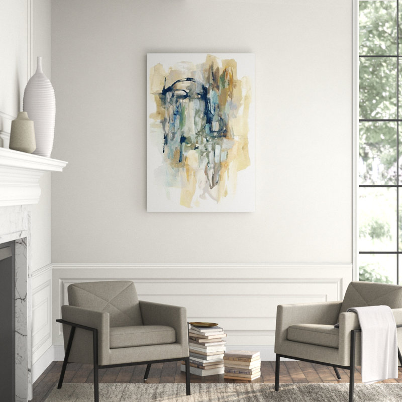 Natural Spread I Painting by Sonia Noir, Image Brush Gel, 44" H x 30" W