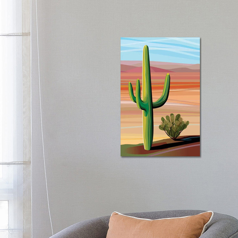 Sonora Desert Saguaro by Charles Harker - Wrapped Canvas Rectangle Print, 66.04 cm H x 45.72 cm W
