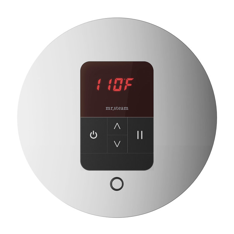 Thermostat rond itempo, Chrome poli