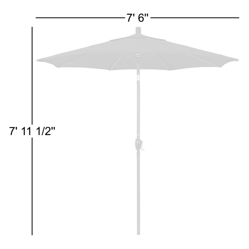 Parasol de marché 7,5', Bleu marine-oléfine