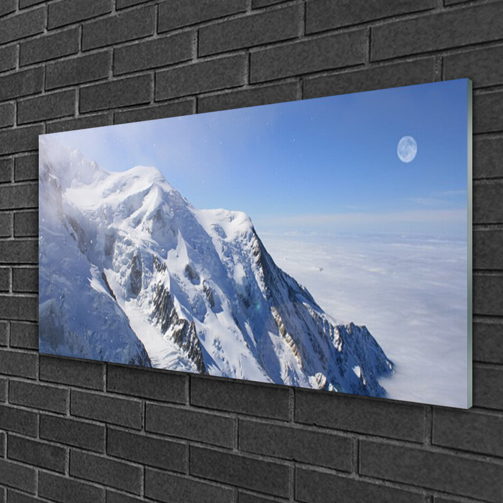 Landscape Mountains - Unframed Photograph on Glass