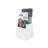 White Trifold Brochure Holder, 2-Pack