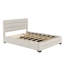 Lit plateforme tapissier confortable avec lit gigogne et deux grands tiroirs pour une chambre propre et spacieuse