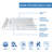 DreamLine SlimLine 36 inch D x 54 inch W x 2 3/4 inch H Left Drain Double Threshold Shower Base in White-125950754-37147546-125950751