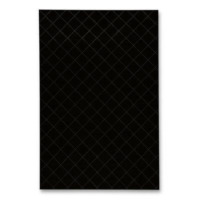 Tapis noir tissé à carreaux lavables Mosso