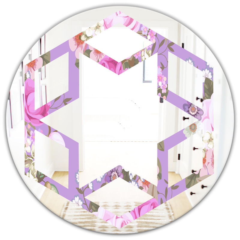 Miroir mural Hexagon Star Luxury Drops II, H 23,6 po x l 23,6 po, Hexagon Star Luxury Drops