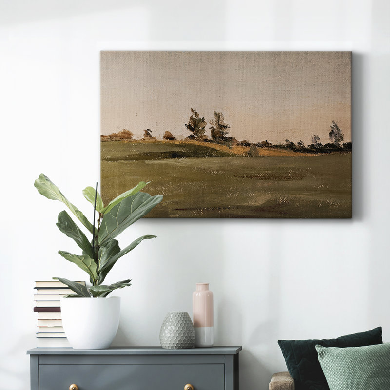 Paysage rétro - CML XXX, H 33 po x l 49 po x P 1,5 po, Toile tendue