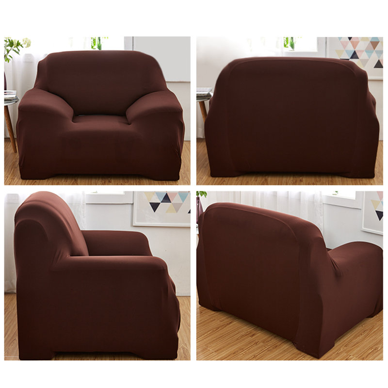 Housse pour canapé extensible 3 places, Café, H 45 po x l 55 po x P 30 po