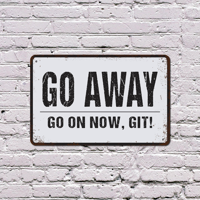 Enseigne Go Go Go Now 10 Go x 14 po, H 10 po x l 14 po x P 0,1 po