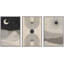 «Mid Century Modern Boho», ensemble de 3 impressions sur toile-79731241-79731238