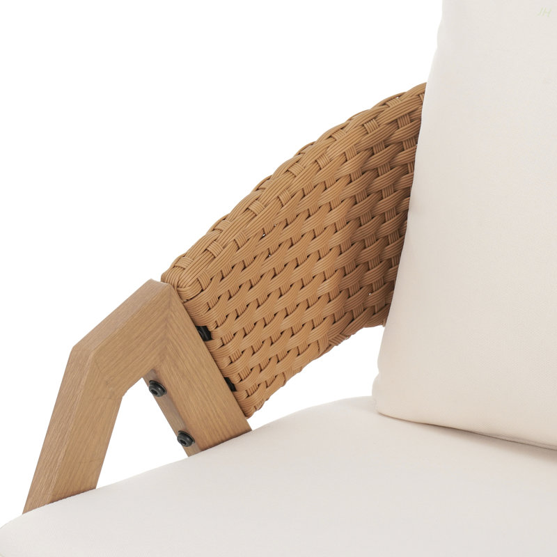 Patio Chair With Cushions (Set Of 2), White