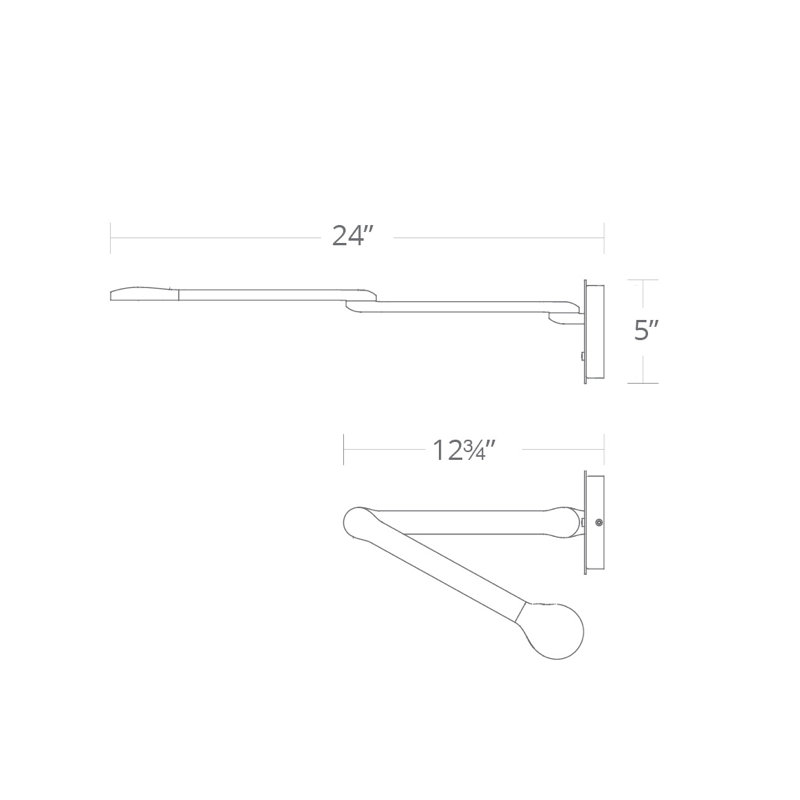 Reflect 1 - Light LED Swing Arm, Black