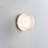 1 Light Hardwired Alloy Ambient Third Gear Wall Sconce With White Polymethyl Methacrylate Shade,Stripe, Clear-1142165773