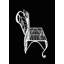 Banc de jardin en forme de papillon en métal-14184980