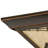 San Dimas Burnished Bronze 3 - Bulb Outdoor Flush Mount