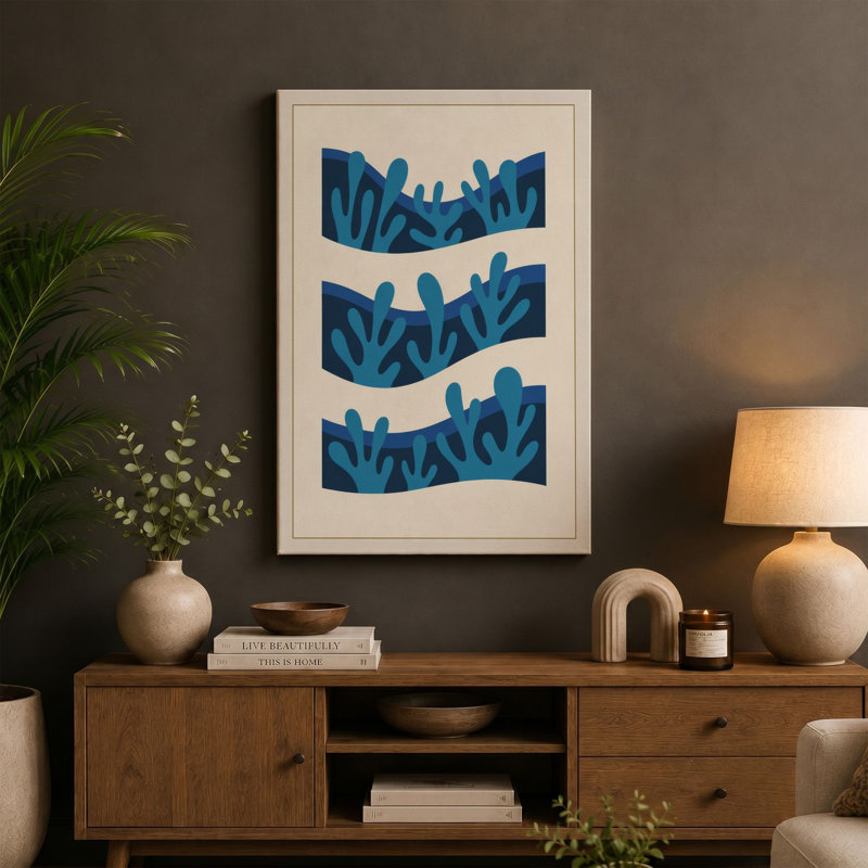 Print, 30x20 - 76.2 x 50.8 cm, Teal Border