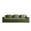 Canapé modulaire sans siège à 3 places, canapé modulaire Cloud avec assise profonde, canapé modulaire moderne à 3 places avec coussins décoratifs Tissu en velours côtelé-1459953772-1459953775